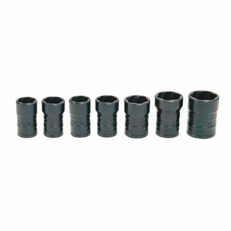 WILLIAMS Socket Set, 7 Pieces, 1/2 Inch Dr, 1/2 Inch Size JHWTSMS5107
